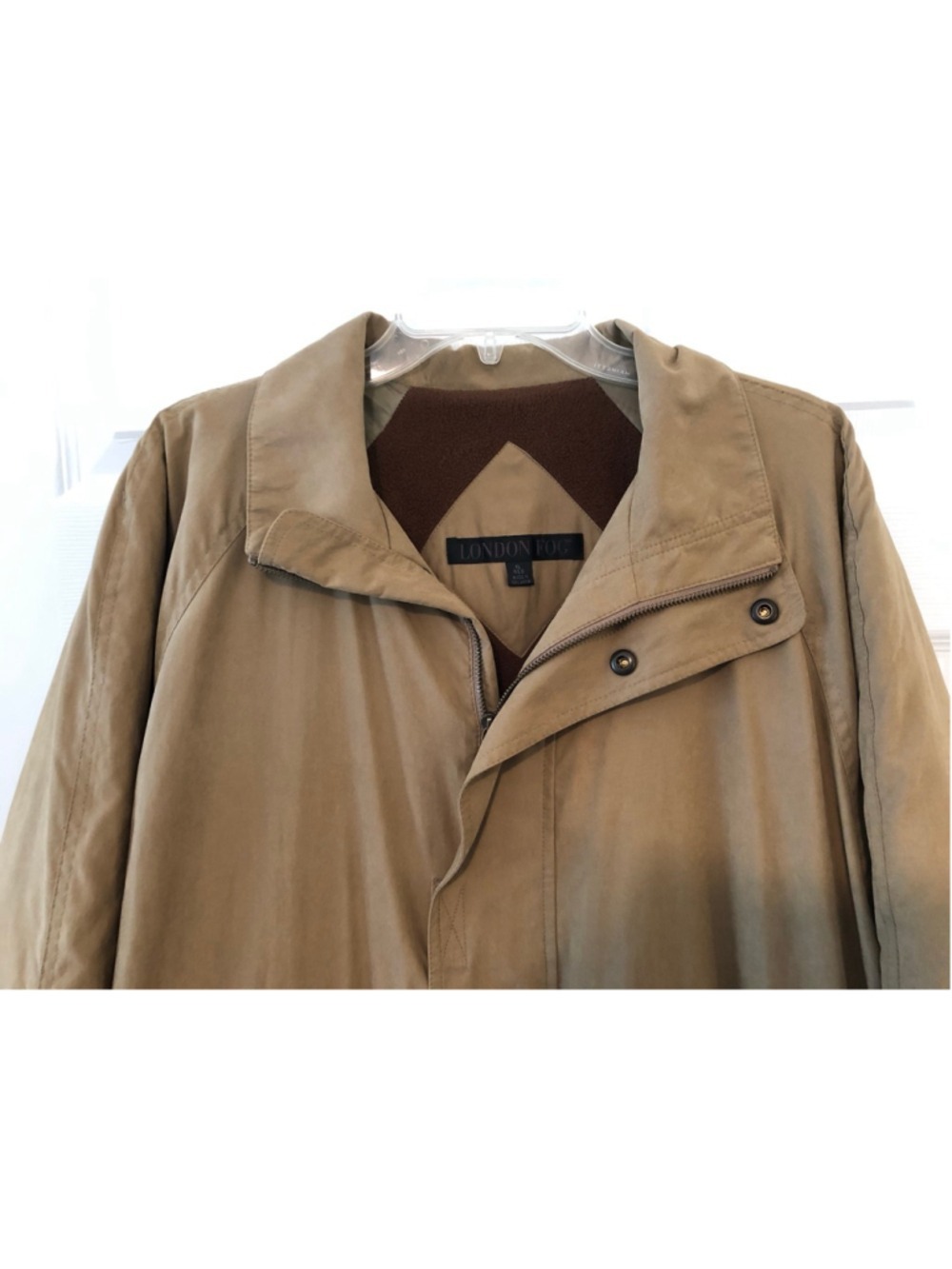 London Fog Utility Barn Jacket Gorpcore Field Coat Workwear Soft Suede Feel XL - Picture 11 of 12